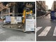 Savona, il cantiere di Corso Italia si "allarga" a via Battisti e ostruisce la vista ai pedoni: rimossi i pannelli