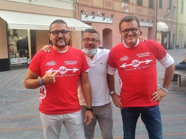 Ripamonti e Centinaio a Loano assieme a Brunello Brunetto nel settembre del 2020 Ripamonti e Centinaio a Loano assieme a Brunello Brunetto nel settembre del 2020