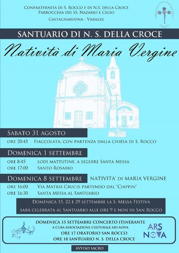 Solennità della Natività di Maria al Santuario di Castagnabuona Solennità della Natività di Maria al Santuario di Castagnabuona