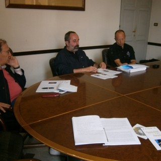 Momenti della conferenza stampa