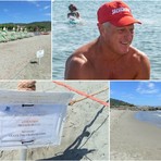 Il bagnigno Fabrizio Valente e la spiaggia di Andora