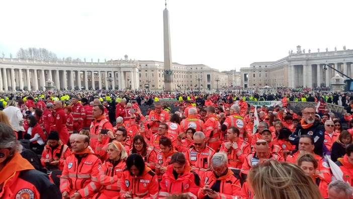 La Croce Bianca di Albenga al Giubileo del Volontariato a Roma