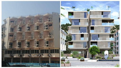 Varigotti, l'ex Plaza non c'è più: al suo posto nuovi appartamenti e un'area verde urbana