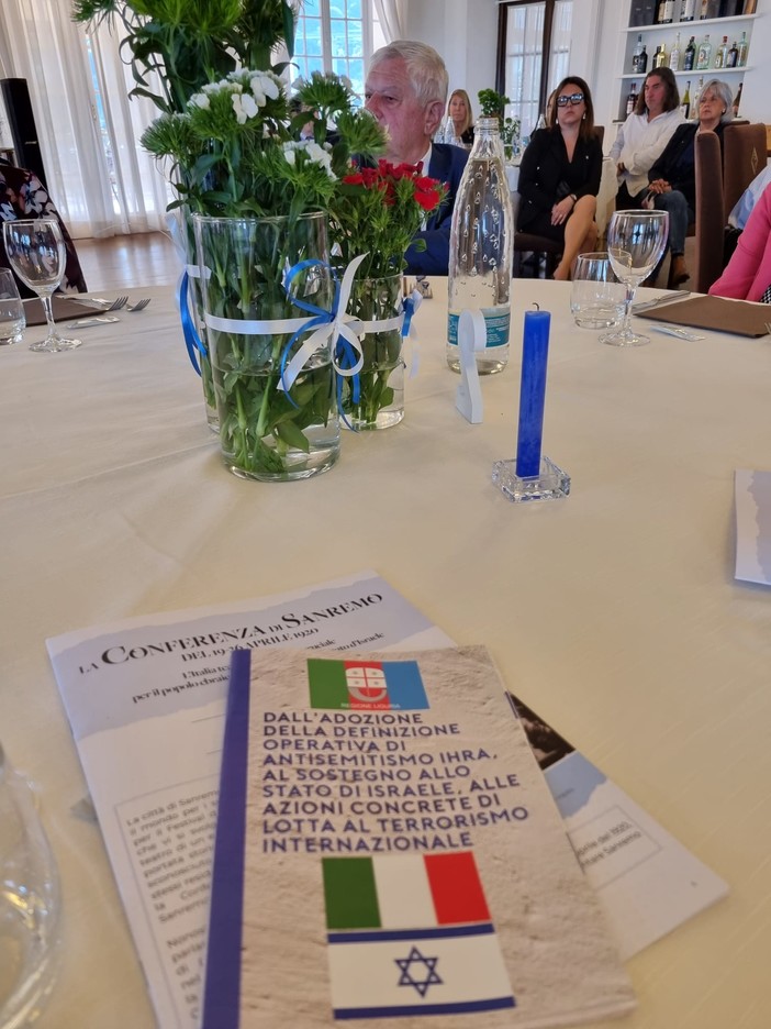 Le Associazioni Amiche di Israele della Liguria ricordano a Sanremo la Conferenza Internazionale di Pace del 1920
