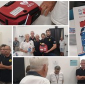 Finale, dall'Avis un nuovo defibrillatore portatile per l'Aib Protezione Civile (FOTO)