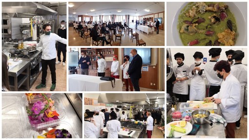 Alassio: via agli appuntamenti del Festival Nazionale "Cucina coi Fiori" con lo show cooking all'alberghiero “Giancardi Galilei Aicardi” (FOTO)
