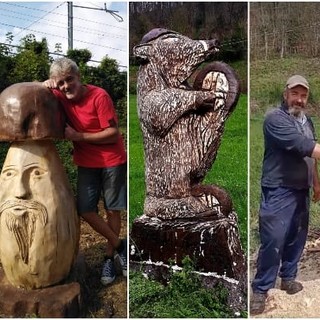 Ferrania, un museo all'aperto dove gli alberi abbattuti riprendono vita e diventano sculture