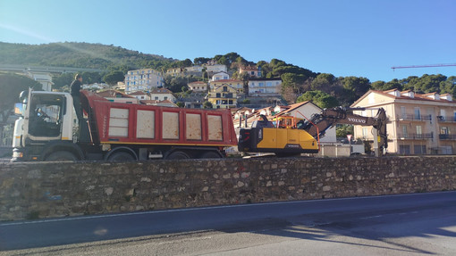 Andora, partito il cantiere per l'attraversamento alla pista ciclabile tra via Marchese del Vasto e via Carminati