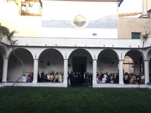 Savona, restauro del chiostro della Cappella Sistina, il Vescovo Marino: "Abbiamo ritrovato la bellezza di questo luogo" (FOTO) Savona, restauro del chiostro della Cappella Sistina, il Vescovo Marino: "Abbiamo ritrovato la bellezza di questo luogo" (FOTO)