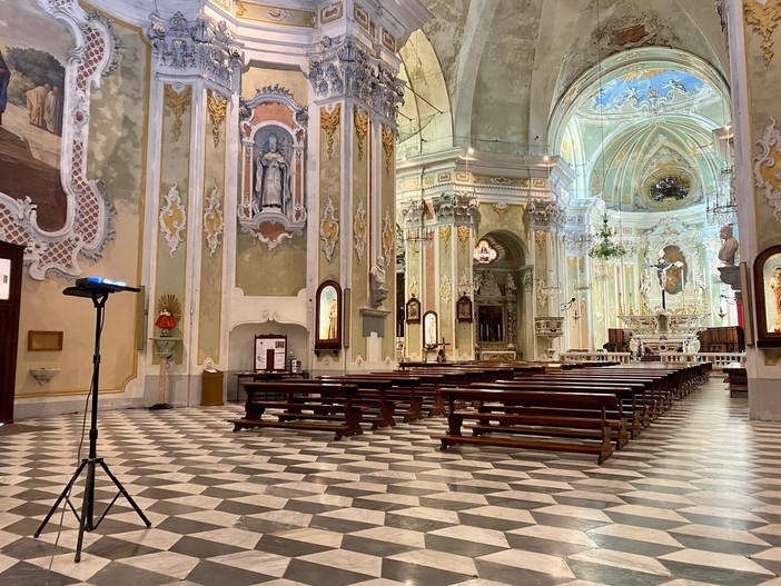 Laigueglia, terminati rilievi e sopralluoghi alla chiesa di San Matteo: ristrutturazione al via dopo l'estate