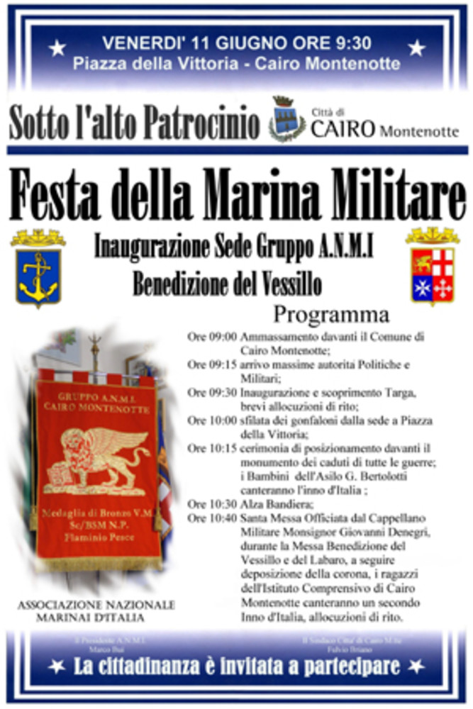 Cairo: tutto pronto per "La Festa della Marina Militare" Cairo: tutto pronto per "La Festa della Marina Militare"