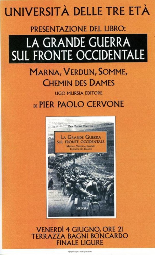 Pier Paolo Cervone, tutti gli appuntamenti in provincia di Savona per la presentazione del suo libro Pier Paolo Cervone, tutti gli appuntamenti in provincia di Savona per la presentazione del suo libro
