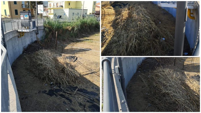 Leca d'Albenga, sterpaglie accumulate sotto la cabina del gas: cittadini preoccupati Leca d'Albenga, sterpaglie accumulate sotto la cabina del gas: cittadini preoccupati