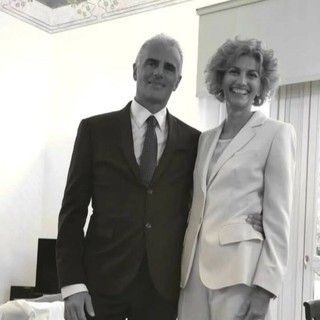 Alberto Peri e la moglie Ilaria in un momento felice