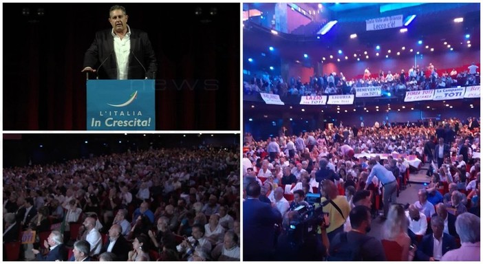 Iniziata a Roma la convention 'L'Italia in crescita' organizzata dal Presidente della Regione Liguria Giovanni Toti, molti gli amministratori locali presenti