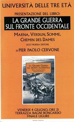 Pier Paolo Cervone, tutti gli appuntamenti in provincia di Savona per la presentazione del suo libro Pier Paolo Cervone, tutti gli appuntamenti in provincia di Savona per la presentazione del suo libro