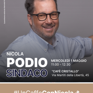 Albenga 2024, il 1°  Maggio nuovo “Caffè con Nicola” insieme al candidato sindaco Podio