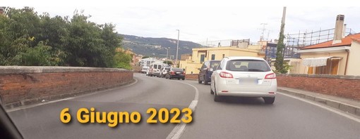 Code sulla via Aurelia in direzione Finale Ligure