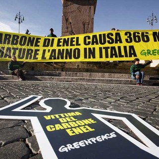 Greenpeace a Enel: nessuna festa, il carbone uccide (e non solo quello di Enel)