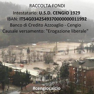Danni causati dall'alluvione, i ragazzi del Cengio Calcio chiedono aiuto: aperta una sottoscrizione