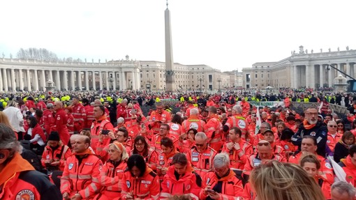 La Croce Bianca di Albenga al Giubileo del Volontariato a Roma
