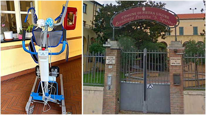 Pietra Ligure, un regalo prezioso per i ‘nonni’ della RP S. Spirito: il sollevatore elettrico è già operativo Pietra Ligure, un regalo prezioso per i ‘nonni’ della RP S. Spirito: il sollevatore elettrico è già operativo