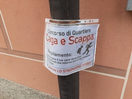 Savona: un volantino polemico contro i proprietari di cani "sporcaccioni"