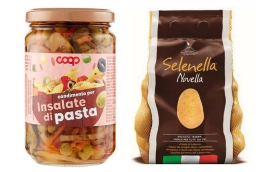 Ritirati dal mercato lotti di condimento per pasta Coop e patate novelle Selenella Ritirati dal mercato lotti di condimento per pasta Coop e patate novelle Selenella