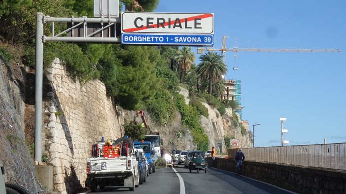 Aurelia: rimozione alberi tra Ceriale e Borghetto. Si procede a senso unico alternato