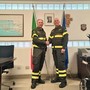 Passaggio di consegne ai Vigili del Fuoco di Savona: Di Maria saluta, Segatori nuovo Comandante