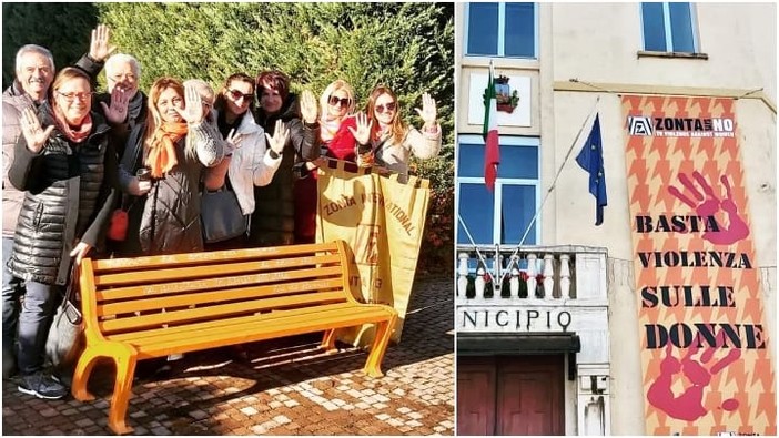 Giornata contro la violenza sulle donne, posizionate a Cengio cinque panchine Giornata contro la violenza sulle donne, posizionate a Cengio cinque panchine