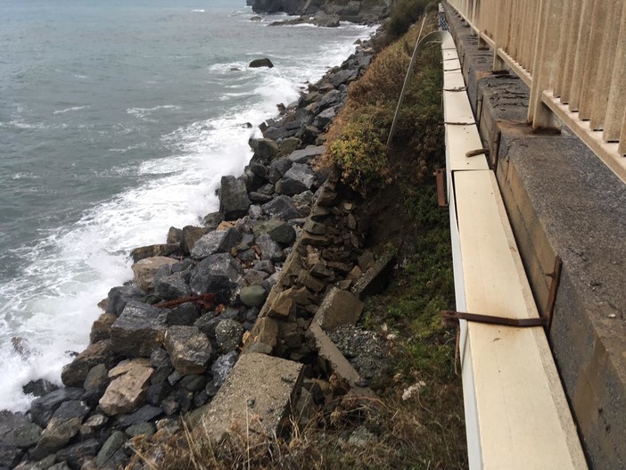 Rischio frana a Celle Ligure: interviene l'ANAS (FOTO e VIDEO)
