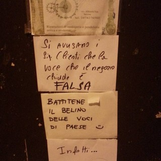 Ad Albisola pettegolezzi sulla chiusura dell'orologeria di via Della Rovere, ma il titolare smentisce le voci di paese
