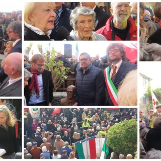 La statua del Presidente Pertini è realtà: posizionata di fronte alla sua casa natale a Stella (FOTO E VIDEO)