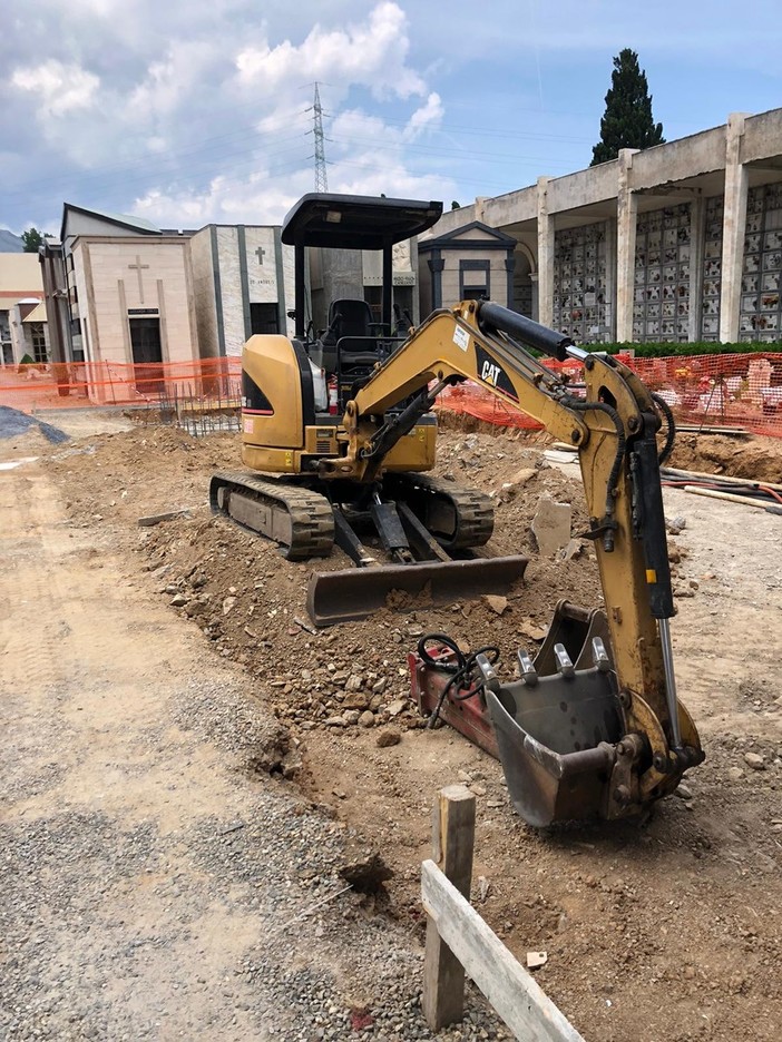 Iniziati i lavori di ampliamento interno del cimitero di Leca d'Albenga
