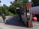 Camion si ribalta e perde pala eolica: domani mattina Sp 12 riaperta, ma solo una corsia