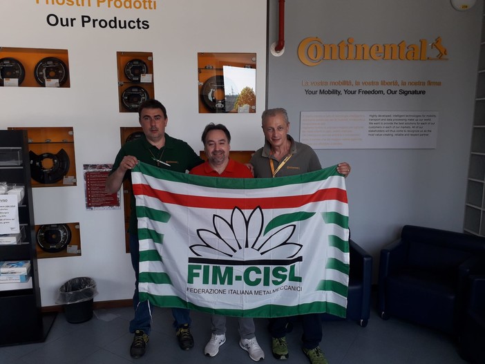 Cairo, elezioni Rsu Continental: ottimo risultato per la Fim Cisl Liguria con record di preferenze per Emil Bagnasco