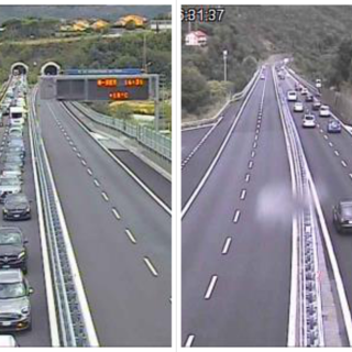 Disagi per traffico intenso: code a tratti lungo l'autostrada A10 (FOTO)