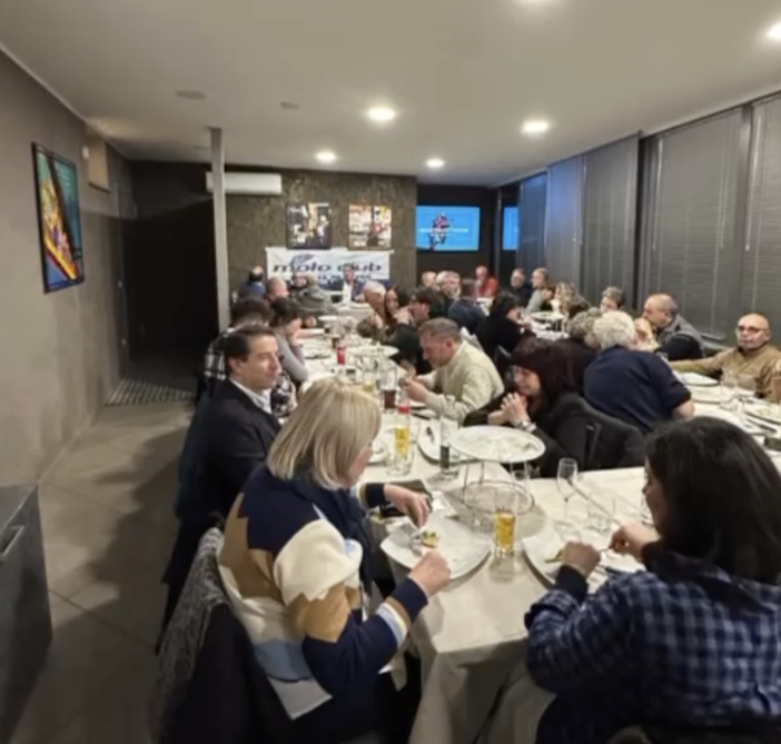 Savona, grande partecipazione alla cena del Moto Club Polizia di Stato