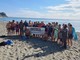 Cimento delle Albisole, una cinquantina i partecipanti alla ciumba nel mare albisolese (FOTO)