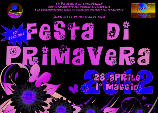 Laigueglia, parte oggi l'appuntamento con la tradizionale "Festa di Primavera"
