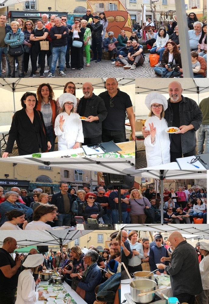 Albenga: grande successo per lo chef Luca Pappagallo al Festival della Cucina con i Fiori (FOTO)