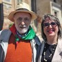 In foto Carlo Petrini con Silvia Gullino In foto Carlo Petrini con Silvia Gullino