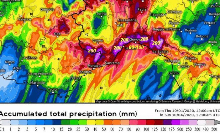 Forte ondata di maltempo in arrivo sulla Liguria Forte ondata di maltempo in arrivo sulla Liguria