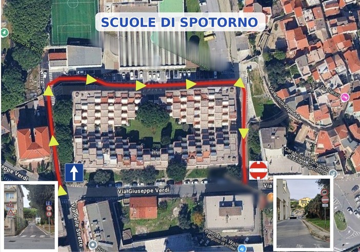 Spotorno si prepara al nuovo polo scolastico unificato: cambia la viabilità in zona Baxie con un nuovo senso unico