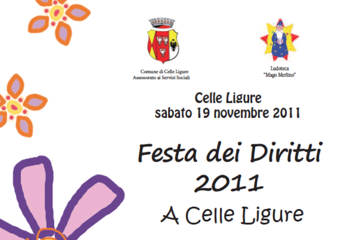 Diritti dei Bambini: incontri, laboratori, giochi e attività per una grande festa a Celle Ligure Diritti dei Bambini: incontri, laboratori, giochi e attività per una grande festa a Celle Ligure
