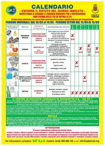Toirano, cambia tutto! Dal 1° febbraio nuovo gestore rifiuti interamente pubblico e nuovo sistema di raccolta differenziata Toirano, cambia tutto! Dal 1° febbraio nuovo gestore rifiuti interamente pubblico e nuovo sistema di raccolta differenziata