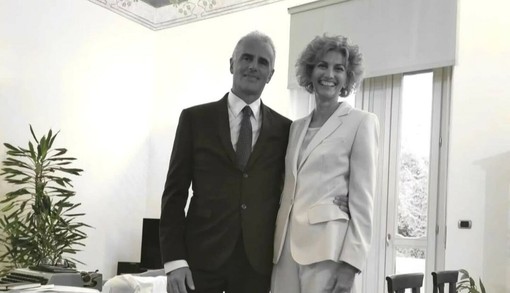 Alberto Peri e la moglie Ilaria in un momento felice
