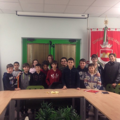 I ragazzi del CCR di Quiliano al Consiglio Regional e per una seduta speciale
