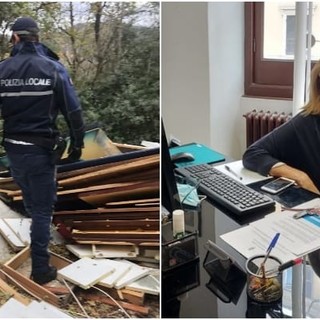 Abbandono rifiuti a Savona, giro di vite della polizia locale: 14 denunce e  39mila euro di sanzioni